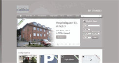 Desktop Screenshot of hl-ejendomme.dk